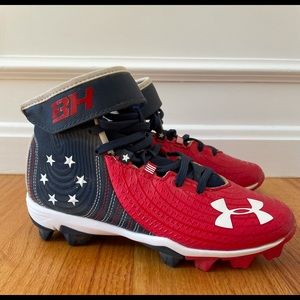 Under Armour Boys Bryce Harper Cleats USA Size 3.5
